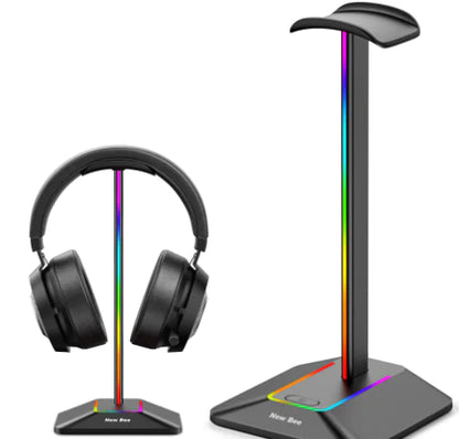 RGB Headphone Stand Dual Output